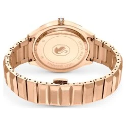 Swarovski 37mm Watch Swiss Made, Metal Bracelet, Black, Rose Gold-tone Finish -Jewelry Store 37mm watch swiss made metal bracelet black rose gold tone finish swarovski 5641294 3
