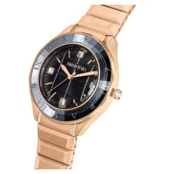 Swarovski 37mm Watch Swiss Made, Metal Bracelet, Black, Rose Gold-tone Finish -Jewelry Store 37mm watch swiss made metal bracelet black rose gold tone finish swarovski 5641294 4