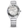 Swarovski 37mm Watch Swiss Made, Metal Bracelet, Silver Tone, Stainless Steel
