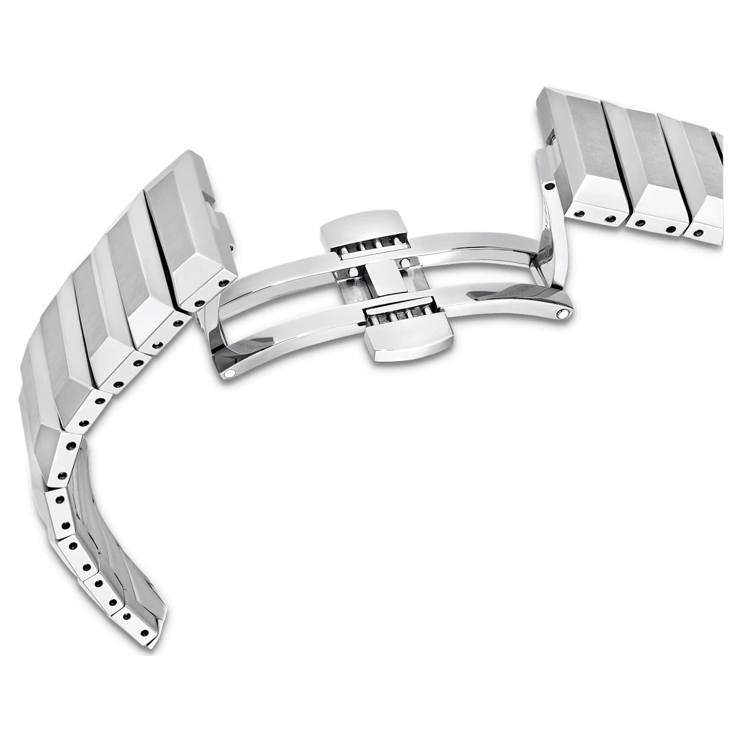 Swarovski 37mm Watch Swiss Made, Metal Bracelet, Silver Tone, Stainless Steel 8 Swarovski 37mm Watch Swiss Made, Metal Bracelet, Silver Tone, Stainless Steel - Image 6