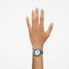 Swarovski 39mm Watch Swiss Made, Metal Bracelet, Silver Tone, Stainless Steel