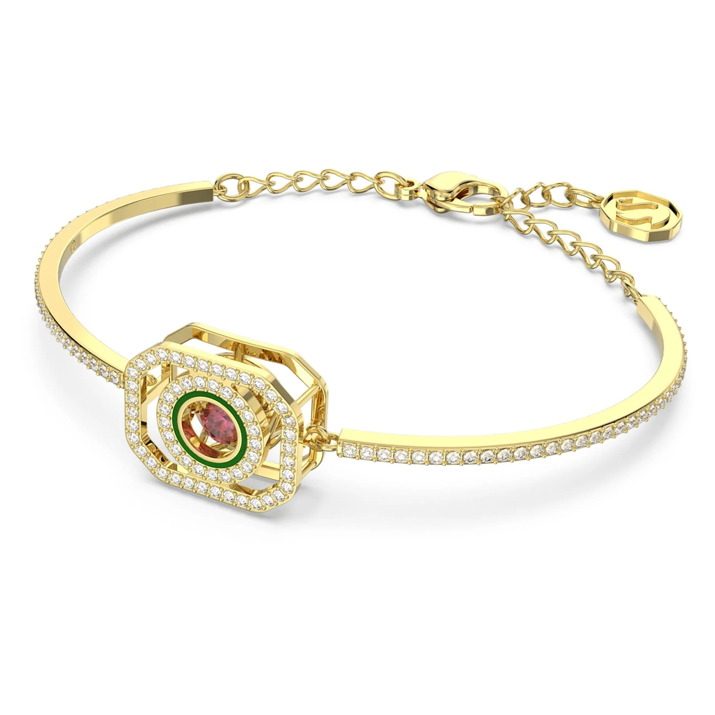 Swarovski Alea Bangle Multicolored, Gold-tone Plated 5 Swarovski Alea Bangle Multicolored, Gold-tone Plated - Image 3