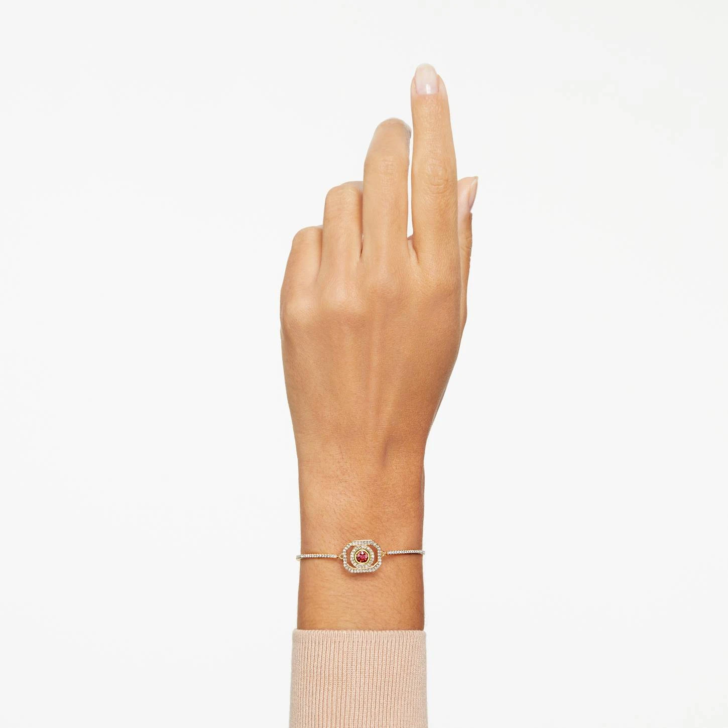 Swarovski Alea Bangle Multicolored, Gold-tone Plated 3 Swarovski Alea Bangle Multicolored, Gold-tone Plated