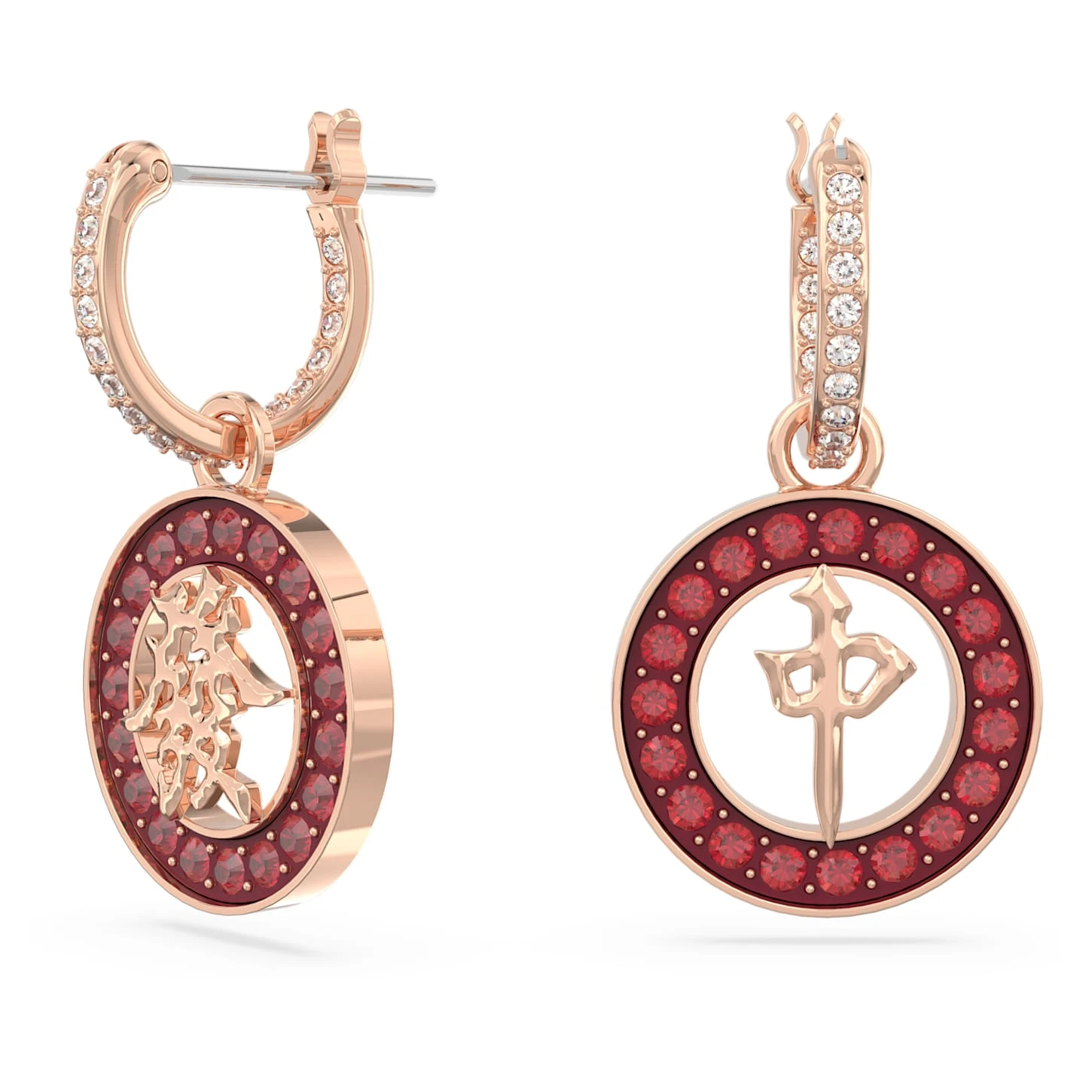 Swarovski Alea Drop Earrings Red, Rose Gold-tone Plated 4 Swarovski Alea Drop Earrings Red, Rose Gold-tone Plated - Image 2