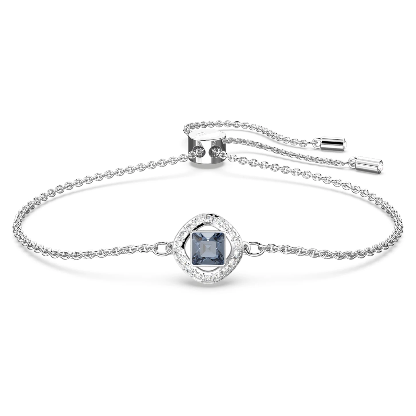 Swarovski Angelic Bracelet Square Cut, Blue, Rhodium Plated 4 Swarovski Angelic Bracelet Square Cut, Blue, Rhodium Plated - Image 2
