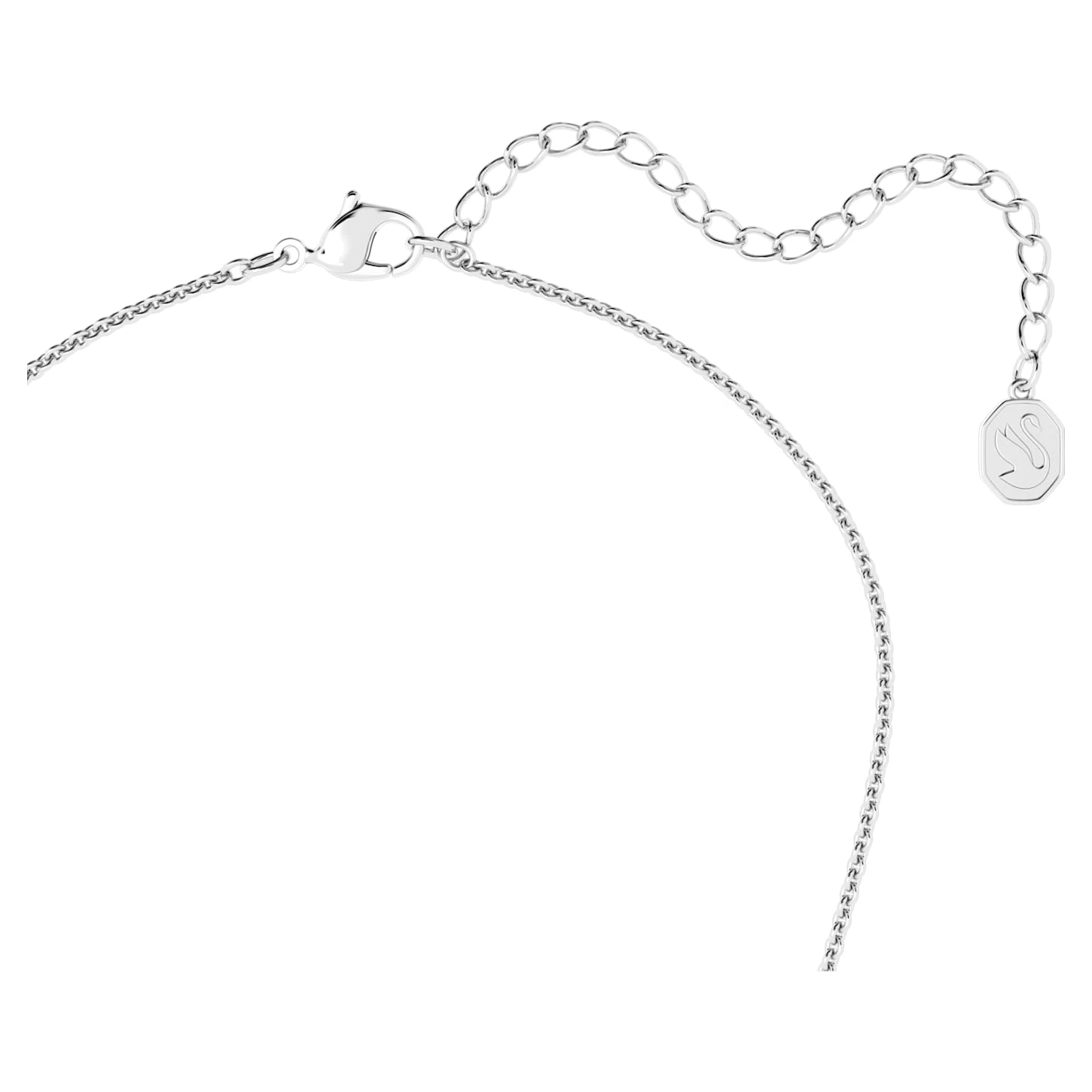 Swarovski Angelic Necklace Square Cut, Blue, Rhodium Plated 6 Swarovski Angelic Necklace Square Cut, Blue, Rhodium Plated - Image 4