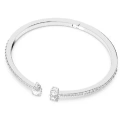 Swarovski Attract Cuff Mixed Cuts, White, Rhodium Plated -Jewelry Store attract cuff mixed cuts white rhodium plated swarovski 5556912 2