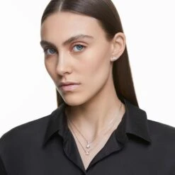 Swarovski Attract Necklace Square Cut, White, Rhodium Plated 12 Swarovski Attract Necklace Square Cut, White, Rhodium Plated -Jewelry Store attract necklace square cut white rhodium plated swarovski 5510696 4