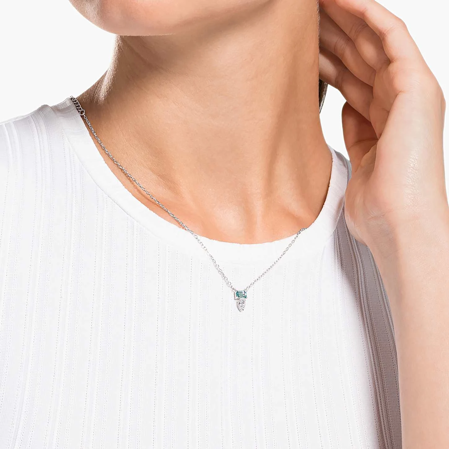 Swarovski Attract Set Mixed Cuts, Blue, Rhodium Plated 3 Swarovski Attract Set Mixed Cuts, Blue, Rhodium Plated