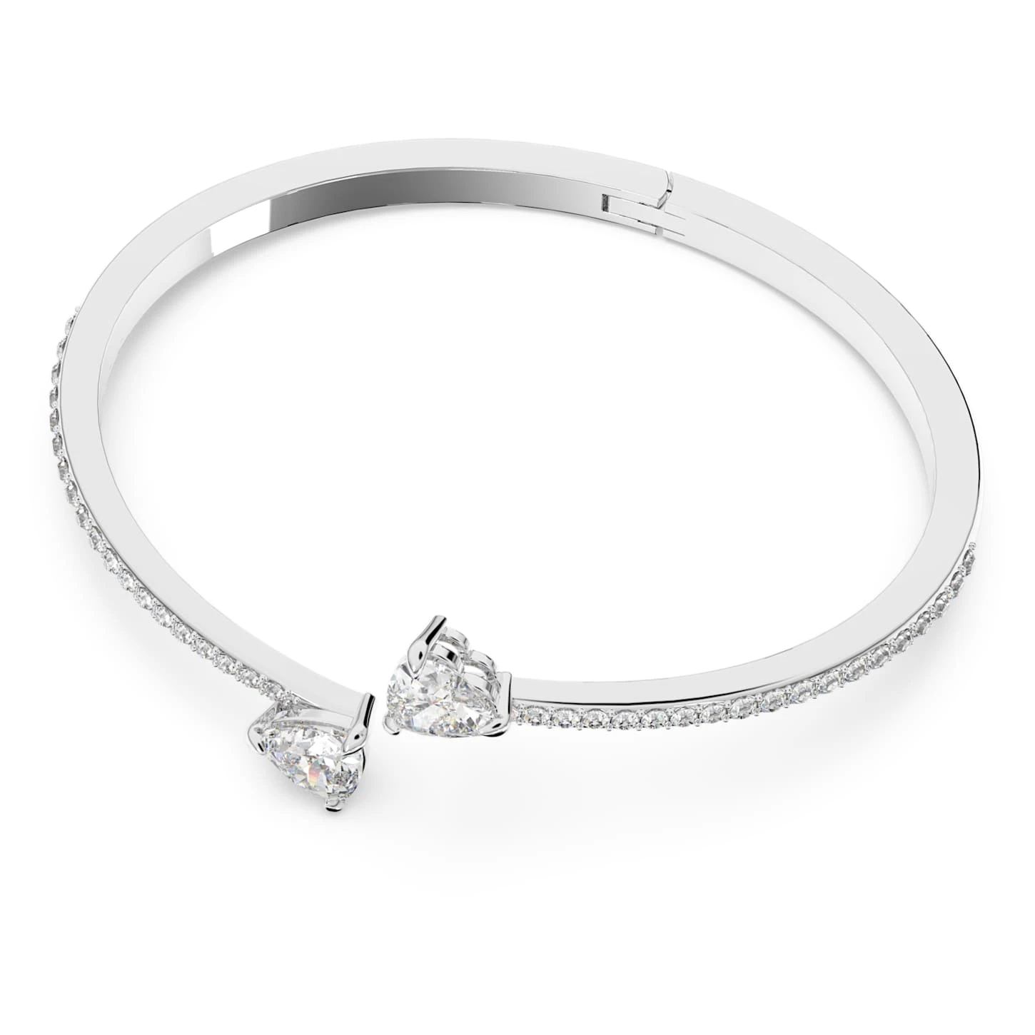 Swarovski Attract Soul Bangle Heart, White, Rhodium Plated 5 Swarovski Attract Soul Bangle Heart, White, Rhodium Plated - Image 3