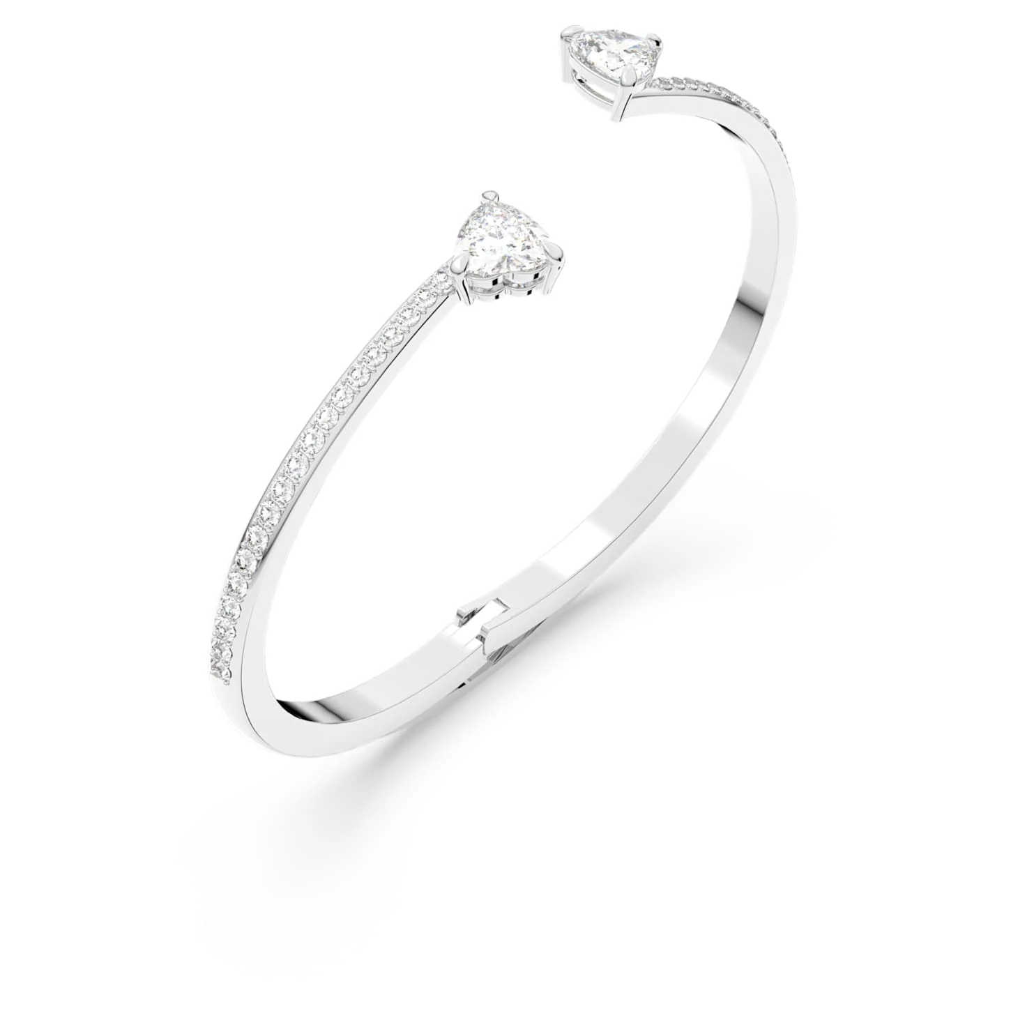Swarovski Attract Soul Bangle Heart, White, Rhodium Plated 6 Swarovski Attract Soul Bangle Heart, White, Rhodium Plated - Image 4