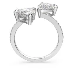 Swarovski Attract Soul Open Ring Heart, White, Rhodium Plated 11 Swarovski Attract Soul Open Ring Heart, White, Rhodium Plated -Jewelry Store attract soul open ring heart white rhodium plated swarovski 5512854 4