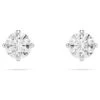 Swarovski Attract Stud Earrings Round Cut, White, Rhodium Plated -Jewelry Store attract stud earrings round cut white rhodium plated swarovski 5408436