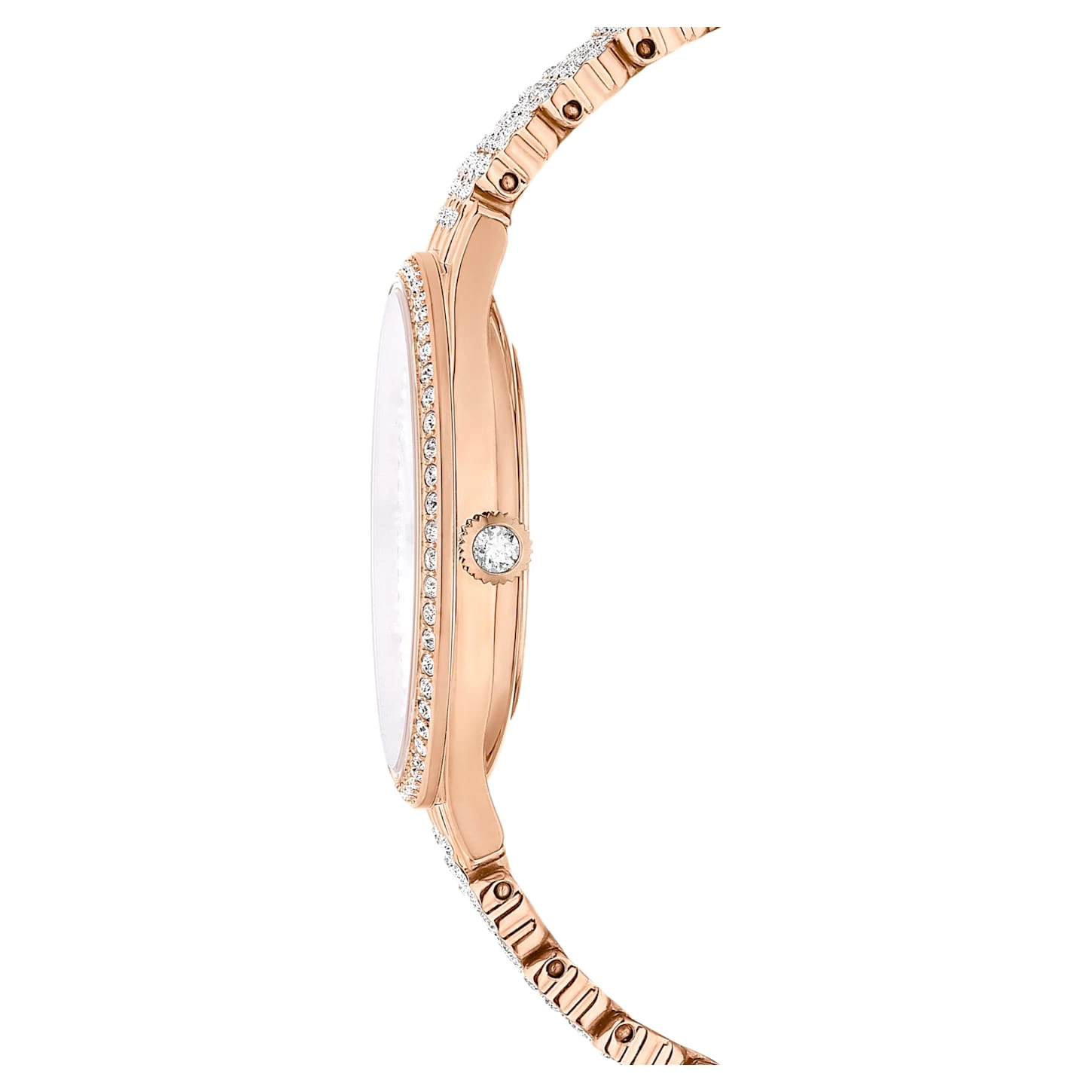 Swarovski Attract Watch Swiss Made, Full Pavé, Metal Bracelet, Rose Gold Tone, Rose Gold-tone Finish 9 Swarovski Attract Watch Swiss Made, Full Pavé, Metal Bracelet, Rose Gold Tone, Rose Gold-tone Finish - Image 7