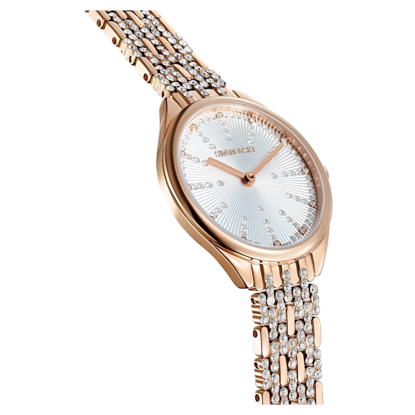 Swarovski Attract Watch Swiss Made, Pavé, Metal Bracelet, Rose Gold Tone, Rose Gold-tone Finish 8 Swarovski Attract Watch Swiss Made, Pavé, Metal Bracelet, Rose Gold Tone, Rose Gold-tone Finish - Image 6