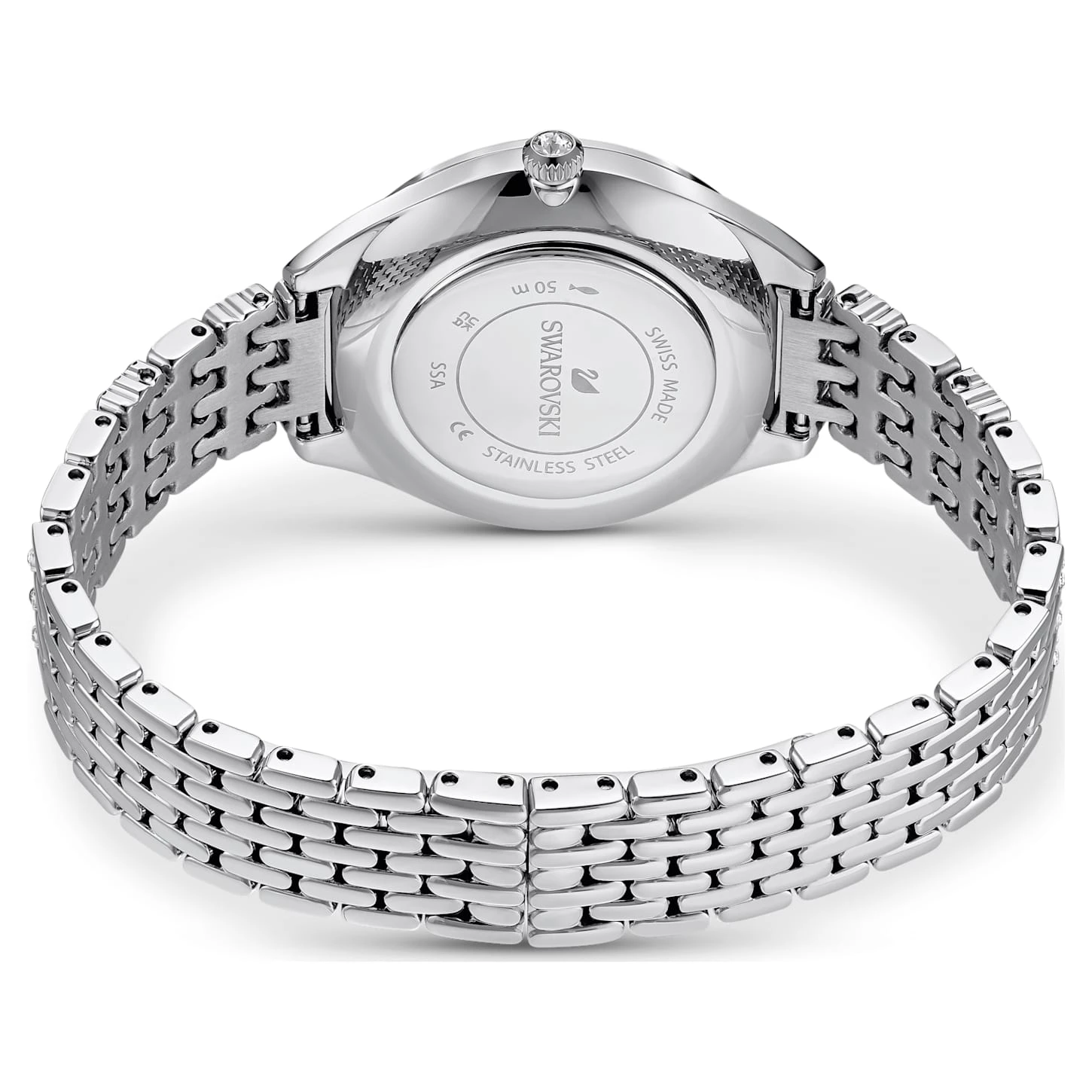 Swarovski Attract Watch Swiss Made, Pavé, Metal Bracelet, Silver Tone, Stainless Steel 6 Swarovski Attract Watch Swiss Made, Pavé, Metal Bracelet, Silver Tone, Stainless Steel - Image 4