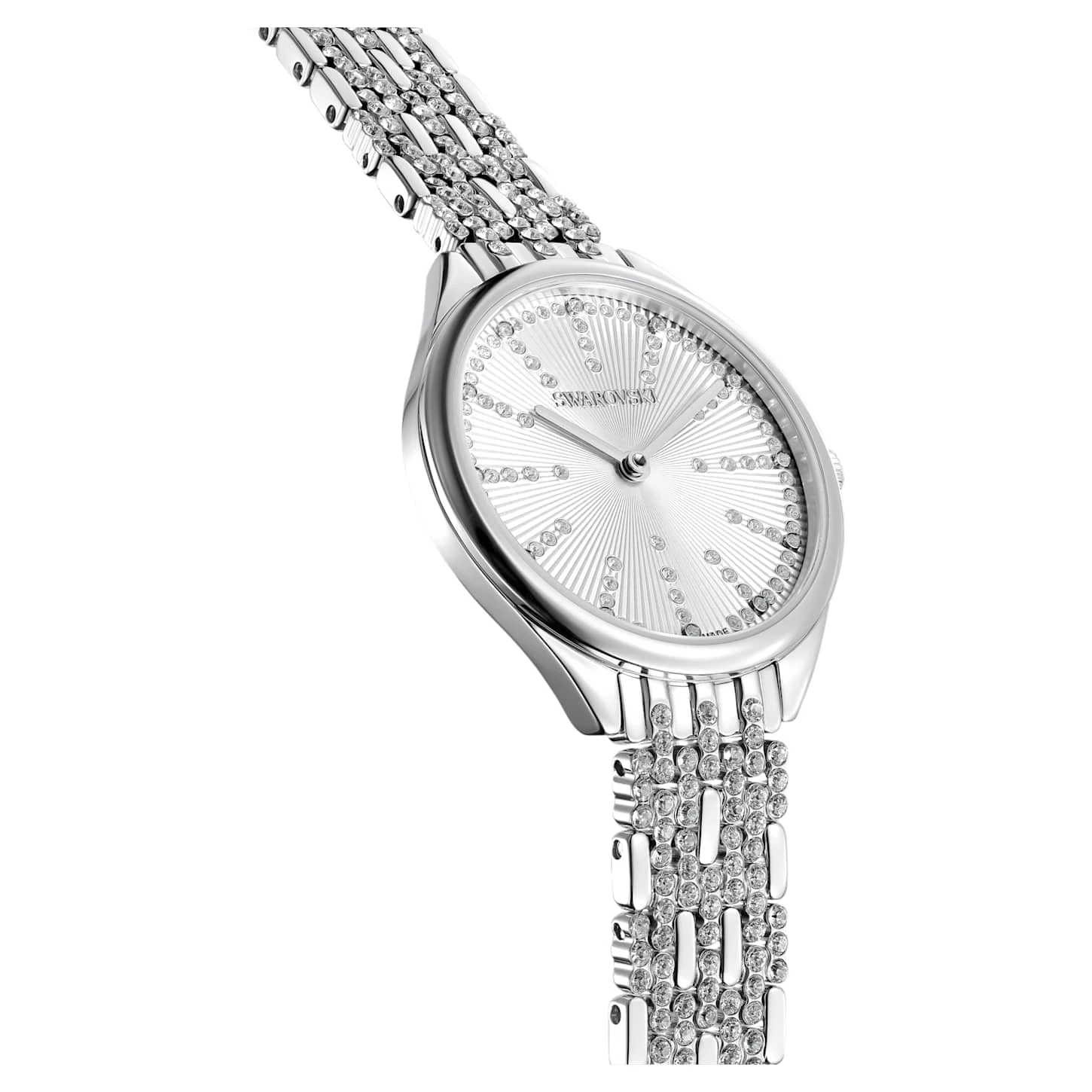 Swarovski Attract Watch Swiss Made, Pavé, Metal Bracelet, Silver Tone, Stainless Steel 8 Swarovski Attract Watch Swiss Made, Pavé, Metal Bracelet, Silver Tone, Stainless Steel - Image 6