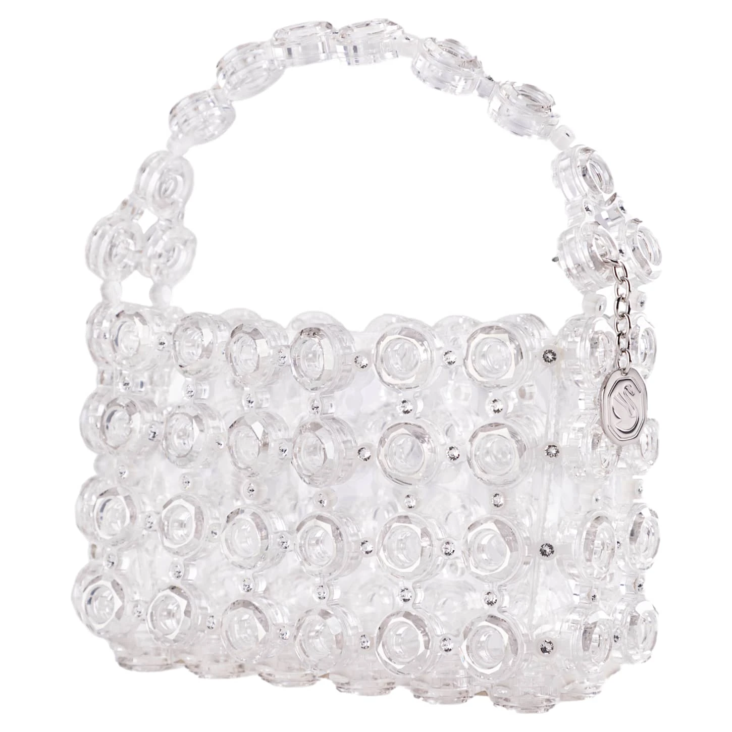 Swarovski Bag Silver Tone, Rhodium Plated 4 Swarovski Bag Silver Tone, Rhodium Plated - Image 2