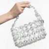 Swarovski Bag Silver Tone, Rhodium Plated