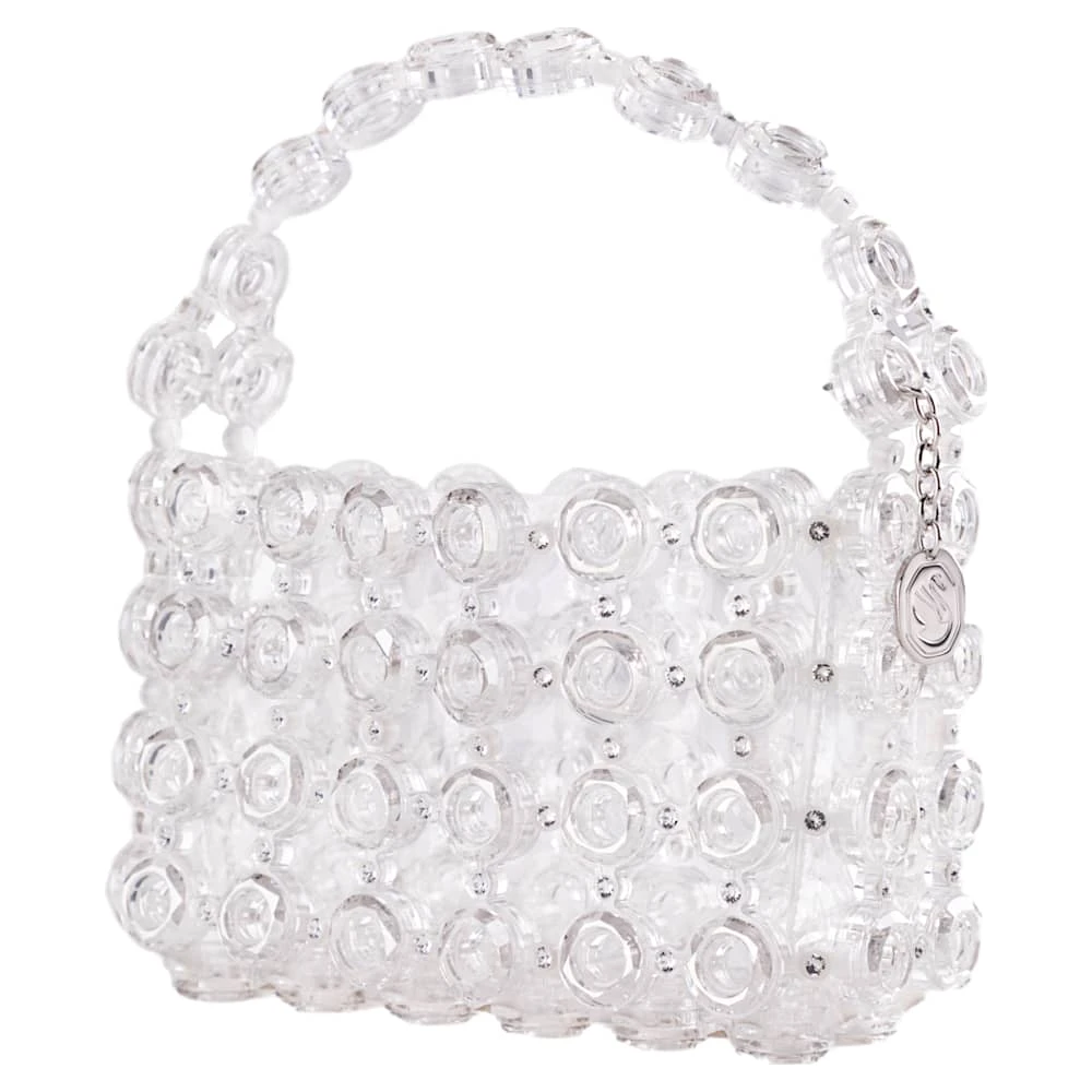 Swarovski Bag Silver Tone, Rhodium Plated 7 Swarovski Bag Silver Tone, Rhodium Plated - Image 5