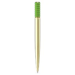 Swarovski Ballpoint Pen Green, Gold-tone Plated -Jewelry Store ballpoint pen green gold tone plated swarovski 5618145 2