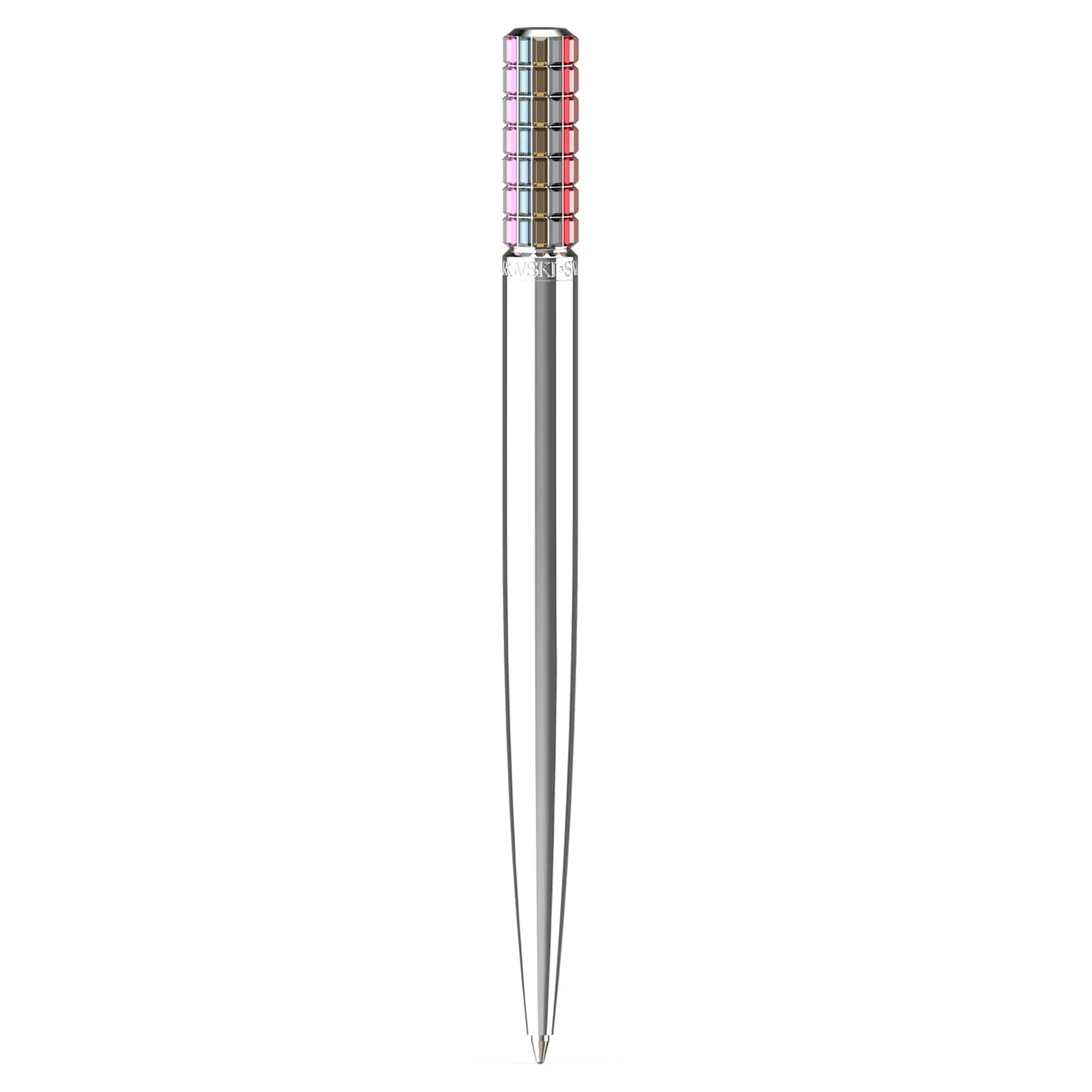 Swarovski Ballpoint Pen Multicolored, Chrome Plated 4 Swarovski Ballpoint Pen Multicolored, Chrome Plated - Image 2