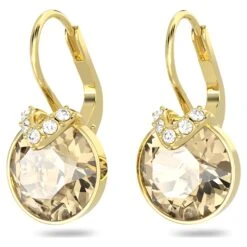 Swarovski Bella V Drop Earrings Round Cut, Gold Tone, Gold-tone Plated 10 Swarovski Bella V Drop Earrings Round Cut, Gold Tone, Gold-tone Plated -Jewelry Store bella v drop earrings round cut gold tone gold tone plated swarovski 5662093 3