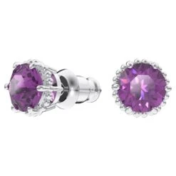 Swarovski Birthstone Stud Earrings Round Cut, February, Purple, Rhodium Plated 13 Swarovski Birthstone Stud Earrings Round Cut, February, Purple, Rhodium Plated -Jewelry Store birthstone stud earrings round cut february purple rhodium plated swarovski 5615517 5