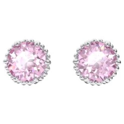 Swarovski Birthstone Stud Earrings Round Cut, June, Pink, Rhodium Plated 12 Swarovski Birthstone Stud Earrings Round Cut, June, Pink, Rhodium Plated -Jewelry Store birthstone stud earrings round cut june pink rhodium plated swarovski 5615514 4