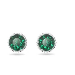 Jewelry Store 34 Jewelry Store -Jewelry Store birthstone stud earrings round cut may green rhodium plated swarovski 5615511 1
