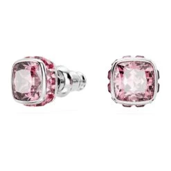 Swarovski Birthstone Stud Earrings Square Cut, October, Pink, Rhodium Plated 9 Swarovski Birthstone Stud Earrings Square Cut, October, Pink, Rhodium Plated -Jewelry Store birthstone stud earrings square cut october pink rhodium plated swarovski 5661960 2
