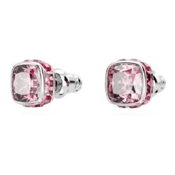 Swarovski Birthstone Stud Earrings Square Cut, October, Pink, Rhodium Plated 10 Swarovski Birthstone Stud Earrings Square Cut, October, Pink, Rhodium Plated -Jewelry Store birthstone stud earrings square cut october pink rhodium plated swarovski 5661960 3