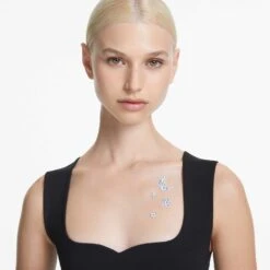 Swarovski Body Jewel Set (4), Moon And Star, White