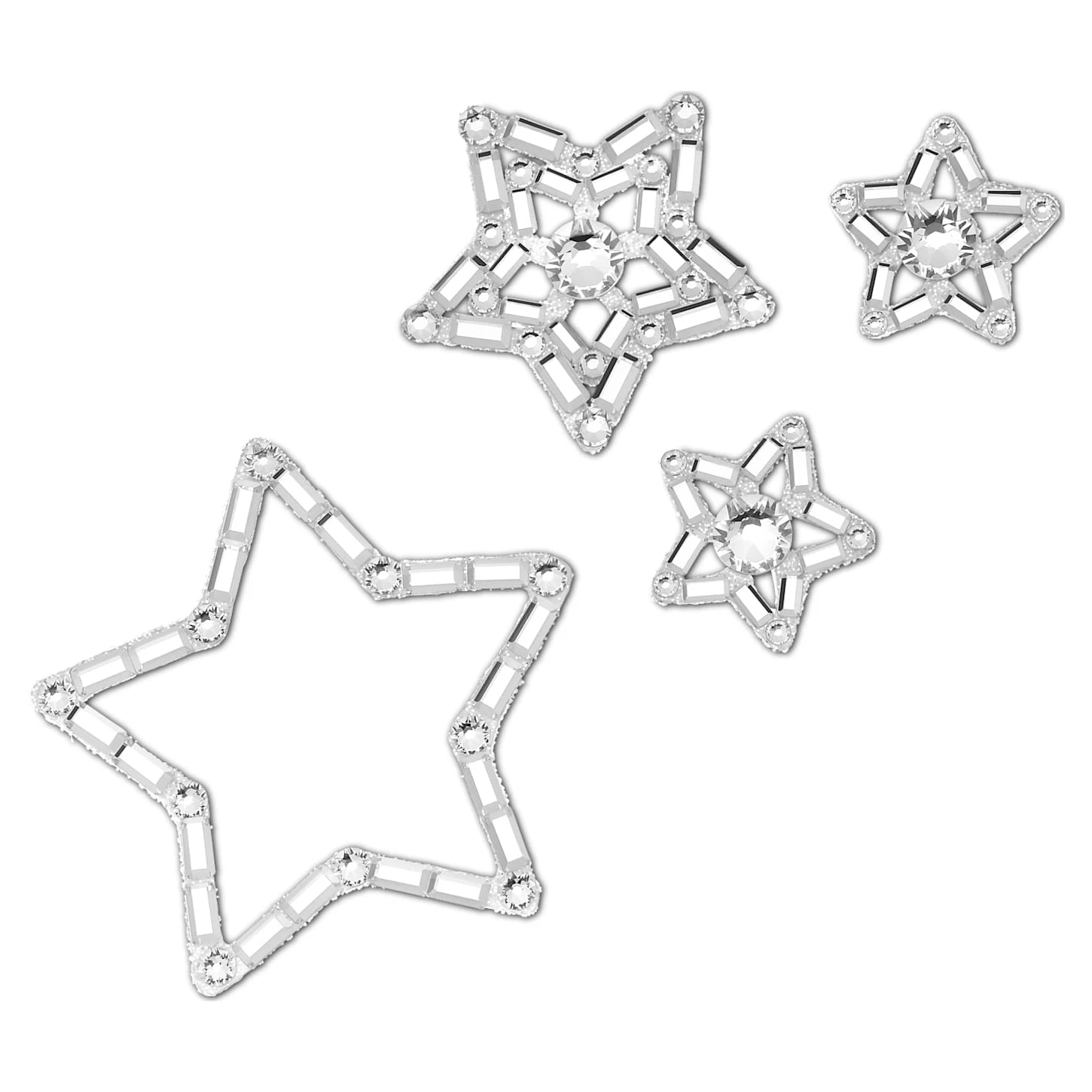 Swarovski Body Jewel Set (4), Star, White 4 Swarovski Body Jewel Set (4), Star, White - Image 2