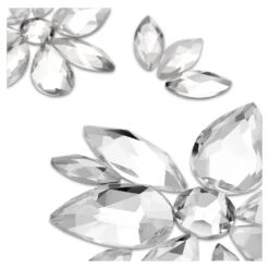 Swarovski Body Jewel Set (5), Mixed Cuts, Flower, White -Jewelry Store body jewel set 28529 mixed cuts flower white swarovski 5651982 2