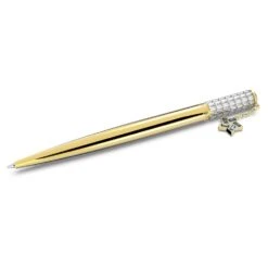 Swarovski Celebration 2022 Ballpoint Pen Star, White, Gold-tone Plated -Jewelry Store celebration 2022 ballpoint pen star white gold tone plated swarovski 5627170 3