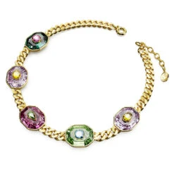 Swarovski Chroma Choker Mixed Cuts, Multicolored, Gold-tone Plated 10 Swarovski Chroma Choker Mixed Cuts, Multicolored, Gold-tone Plated -Jewelry Store chroma choker mixed cuts multicolored gold tone plated swarovski 5651288 2