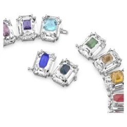 Swarovski Chroma Choker Oversized Crystals, Multicolored, Rhodium Plated -Jewelry Store chroma choker oversized crystals multicolored rhodium plated swarovski 5600626 4