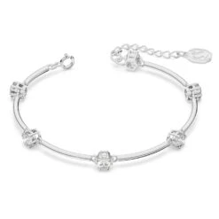 Swarovski Constella Bangle Round Cut, White, Rhodium Plated -Jewelry Store constella bangle round cut white rhodium plated swarovski 5641680 2