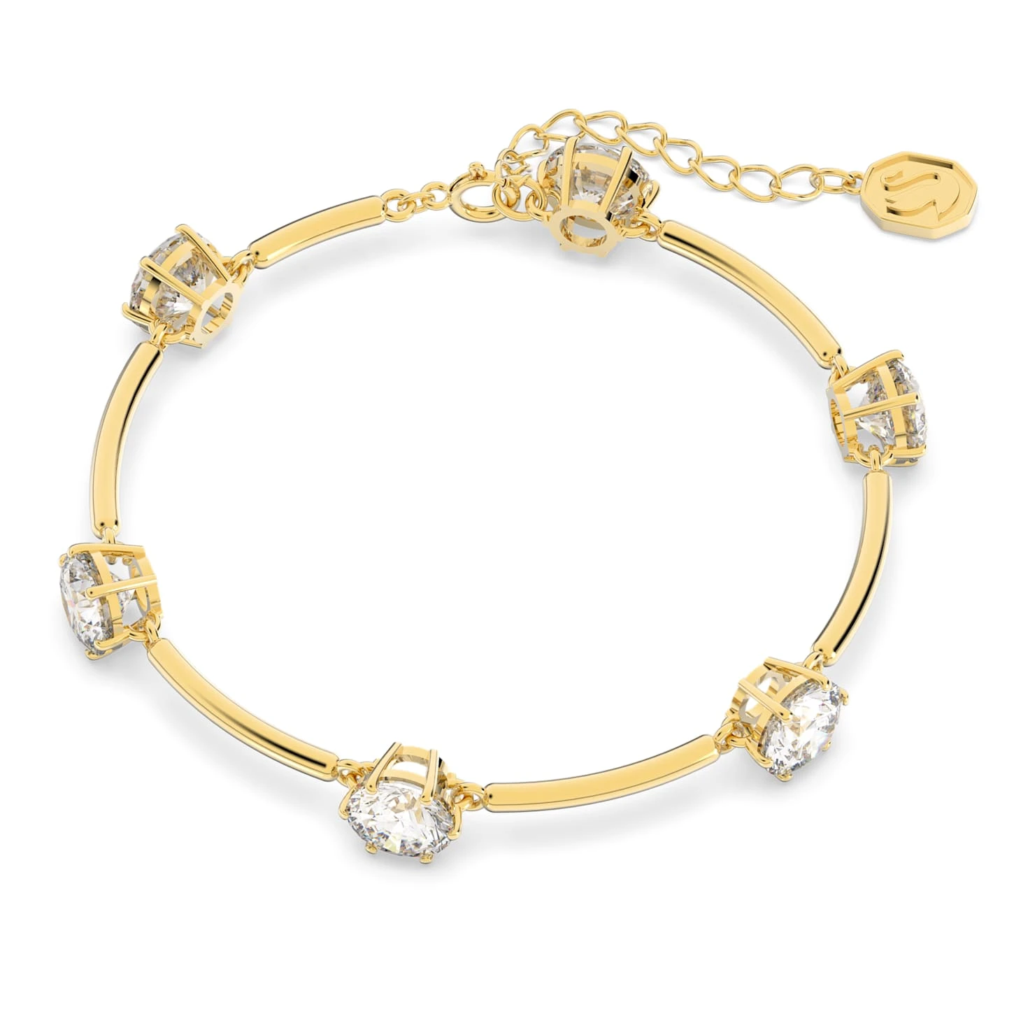 Swarovski Constella Bracelet Round Cut, White, Shiny gold-tone Plated 5 Swarovski Constella Bracelet Round Cut, White, Shiny gold-tone Plated - Image 3