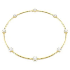 Jewelry Store 13 Jewelry Store -Jewelry Store constella choker round cut white shinyC2A0gold tone plated swarovski 5622720 1