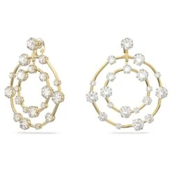 Swarovski Constella Clip Earrings Round Cut, White, Gold-tone Plated 9 Swarovski Constella Clip Earrings Round Cut, White, Gold-tone Plated -Jewelry Store constella clip earrings round cut white gold tone plated swarovski 5635362 2