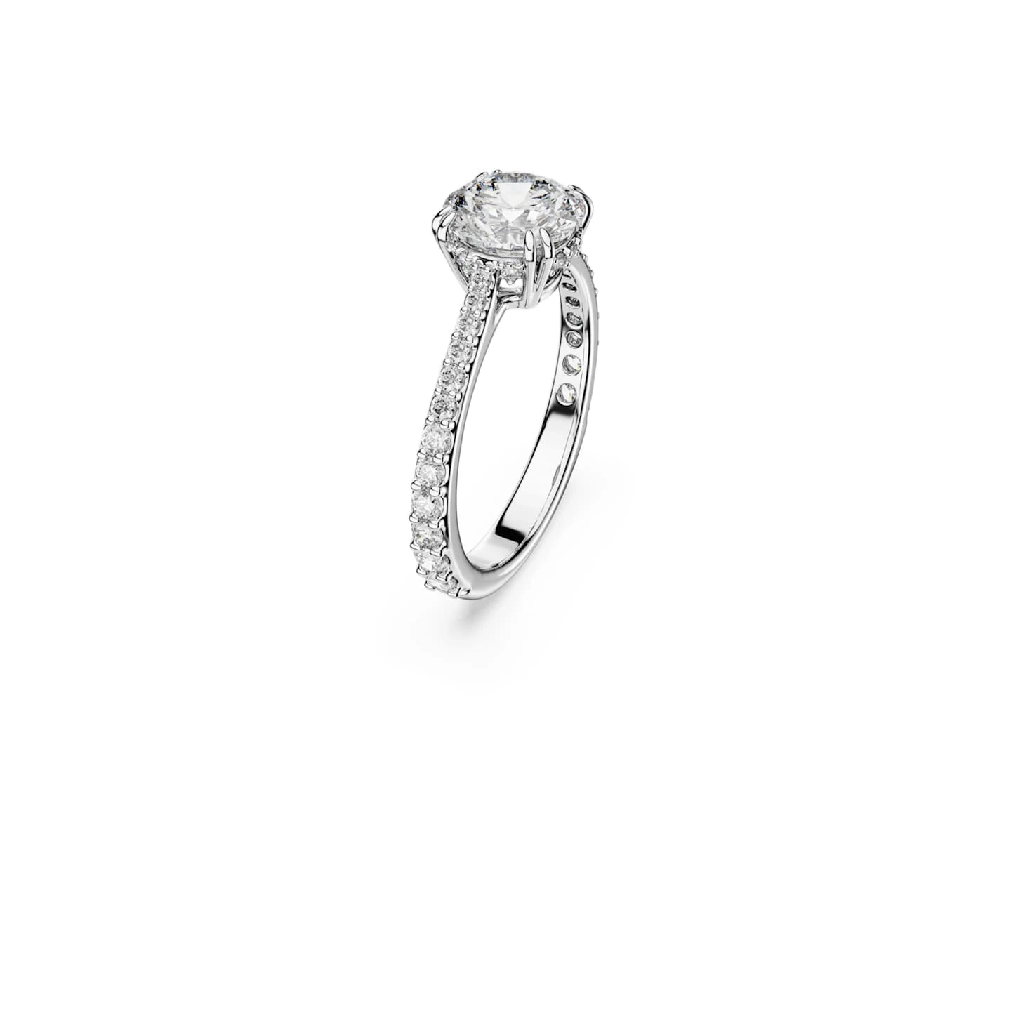 Swarovski Constella Cocktail Ring Princess Cut, Pavé, White, Rhodium Plated 5 Swarovski Constella Cocktail Ring Princess Cut, Pavé, White, Rhodium Plated - Image 3
