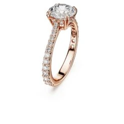 Swarovski Constella Cocktail Ring Princess Cut, Pavé, White, Rose Gold-tone Plated -Jewelry Store constella cocktail ring princess cut pavC3A9 white rose gold tone plated swarovski 5642643 2