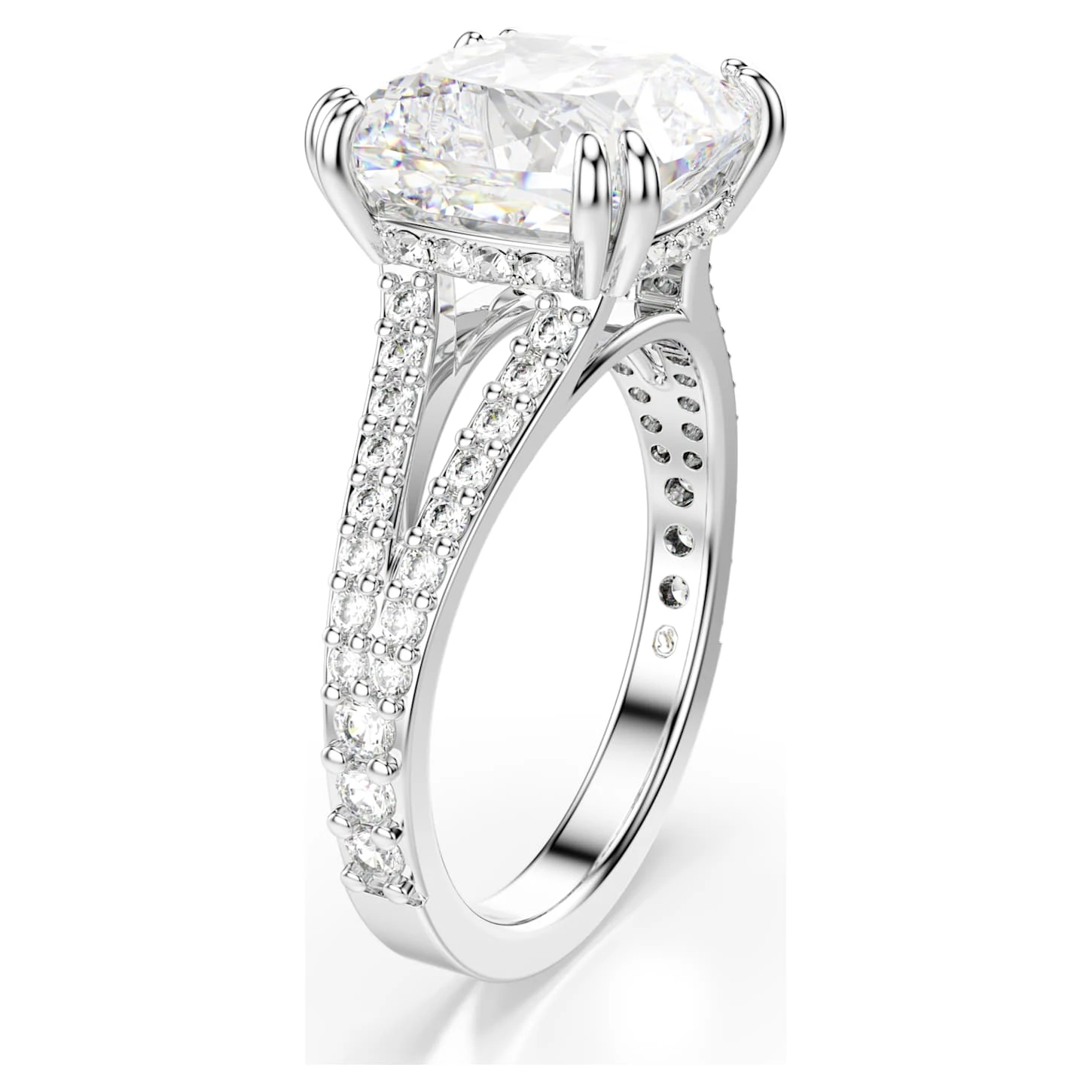 Swarovski Constella Cocktail Ring Square Cut, Pavé, White, Rhodium Plated 5 Swarovski Constella Cocktail Ring Square Cut, Pavé, White, Rhodium Plated - Image 3