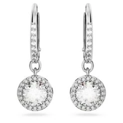 Swarovski Constella Drop Earrings Round Cut, Pavé, White, Rhodium Plated 9 Swarovski Constella Drop Earrings Round Cut, Pavé, White, Rhodium Plated -Jewelry Store constella drop earrings round cut pavC3A9 white rhodium plated swarovski 5636270 2