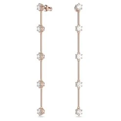 Swarovski Constella Drop Earrings Round Cut, White, Rose Gold-tone Plated 9 Swarovski Constella Drop Earrings Round Cut, White, Rose Gold-tone Plated -Jewelry Store constella drop earrings round cut white rose gold tone plated swarovski 5661463 2