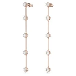 Swarovski Constella Drop Earrings Round Cut, White, Rose Gold-tone Plated 10 Swarovski Constella Drop Earrings Round Cut, White, Rose Gold-tone Plated -Jewelry Store constella drop earrings round cut white rose gold tone plated swarovski 5661463 3