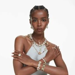 Swarovski Constella Ring Set (2), Round Cut, White, Gold-tone Plated 13 Swarovski Constella Ring Set (2), Round Cut, White, Gold-tone Plated -Jewelry Store constella ring set 28229 round cut white gold tone plated swarovski 5640965 5