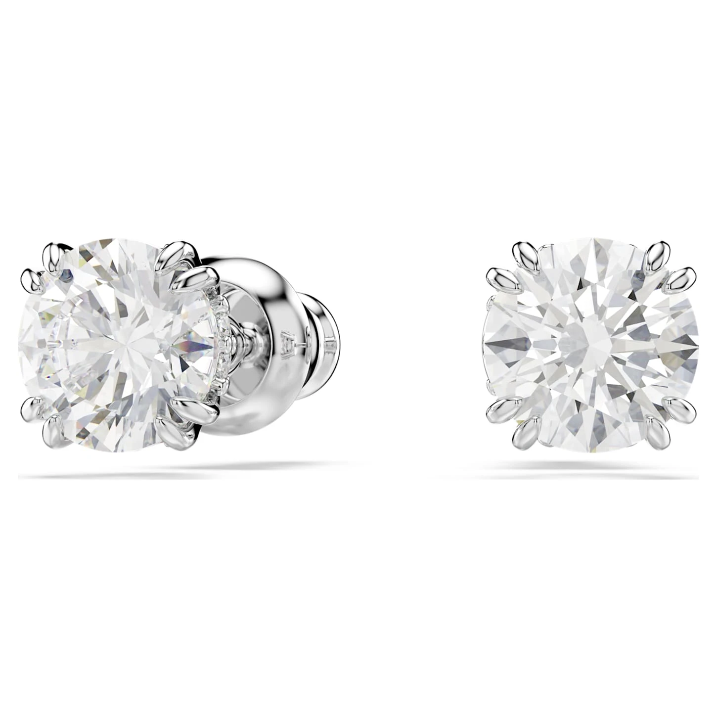 Swarovski Constella Stud Earrings Round Cut, White, Rhodium Plated 5 Swarovski Constella Stud Earrings Round Cut, White, Rhodium Plated - Image 3